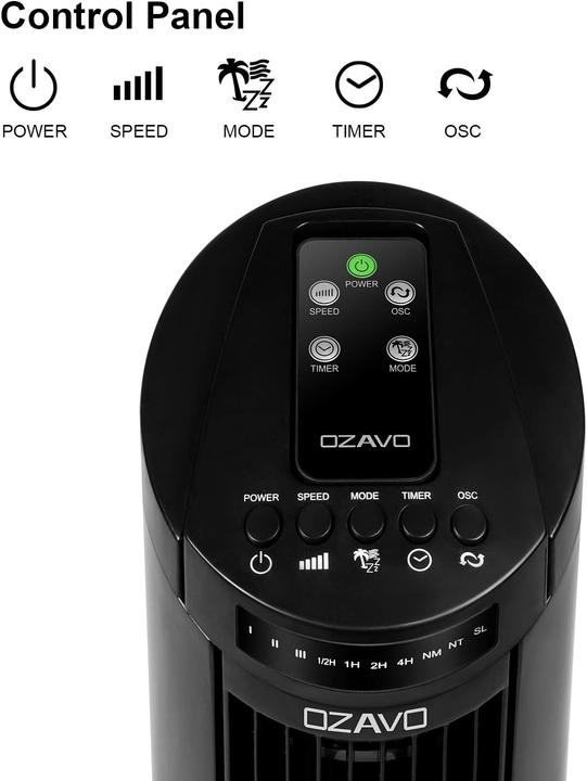 Actual product image Ozavo Tower fan (57 dB)