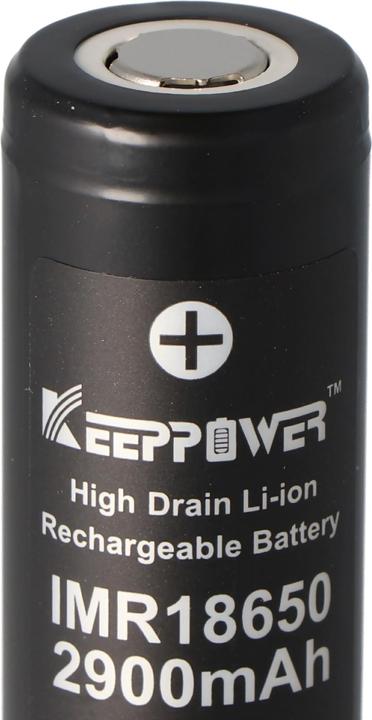 Image du produit Keeppower Batterie IMR18650 - 10A (Flat Top) (1 pcs, 18650, 2900 mAh)