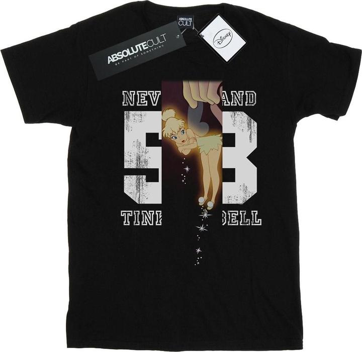 Actual product image Disney Womens/Ladies Tinker Bell Neverland 53 Cotton Boyfriend T-Shirt (XL)