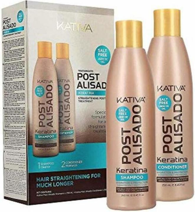 Image du produit Kativa Keratin Post Alisado Profesional Lote 2 pz (500 ml, Shampoing liquide)