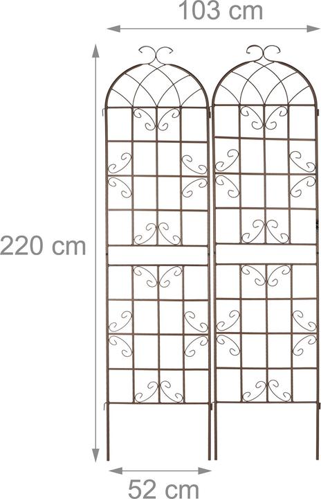 Produktbild Relaxdays 2x Rankgitter (52 cm, 2 cm)