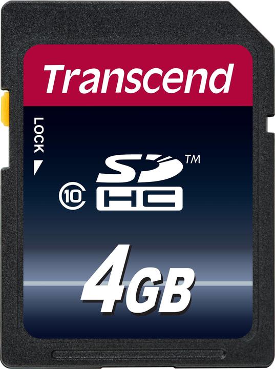 Actual product image Transcend SDHC 200x (4 GB, SDHC, U1, UHS-I)
