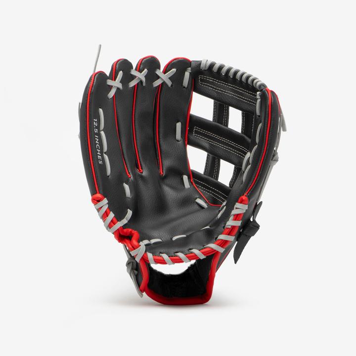 Image du produit Kipsta Gants de Baseball Femme/Homme - BA100 LHT noir/rouge (11.50")