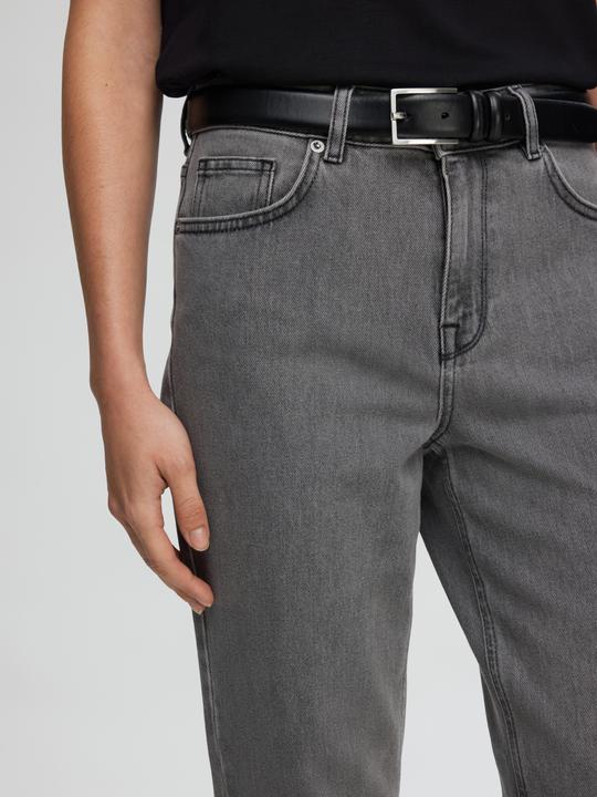 Actual product image Selected Femme Slfalice Mw Straight Eloise Grey Jeans (W25/L30)