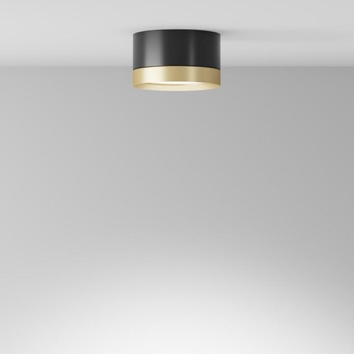 Produktbild Maytoni Hoop Deckenleuchte, Deckenlampe GX53 5cm Schwarz / Gold (GX53)