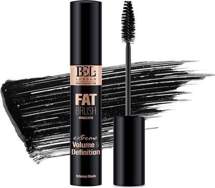 Immagine prodotto BEL London Mascara Volumizzante e Allungante Fat Brush - Nero per Ciglia Definite, Folte e Arricciate - Premium
