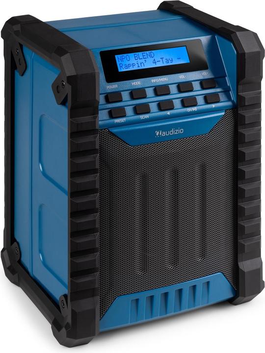 Produktbild Audizio Baustellenradio Temi Blau, Radio Tuner: FM, DAB+ (FM, DAB+, Bluetooth)