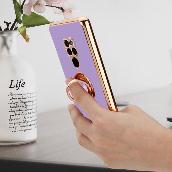 Produktbild Cadorabo Hülle für Huawei MATE 20 im TPU mit Kameraschutz und Ring LM089 Style (Huawei Mate 20)