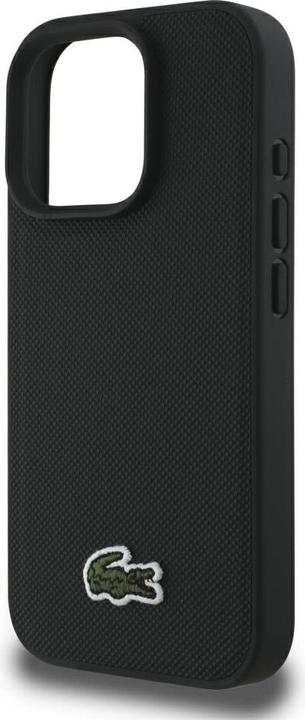 Image du produit Lacoste Set 2in1 Case + Cable USB-C Iconic Petit Pique Woven MagSafe for iPhone 16 Pro Max black (Apple iPhone 16 Pro Max)
