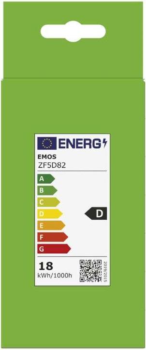 Energie-Label Emos LED Lampe Filament A70 / E27 / 18 W (150 W) / 2452 lm / Warmweiss (E27, 18 W, 2452 lm, 1 x, D)