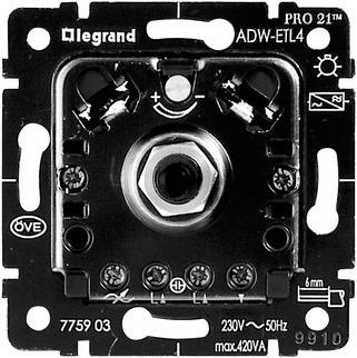 Legrand 775910 Variateur avec interrupteur à pression inverseur