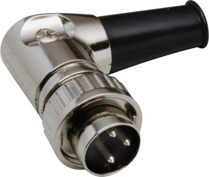 Produktbild BKL Electronic 0202024 DIN-Rundsteckverbinder Stecker, gewinkelt Polzahl (num):
