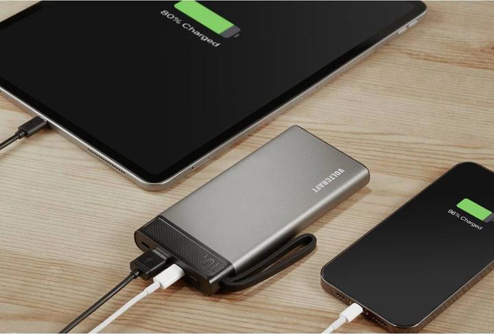 Immagine prodotto Voltcraft PB-10-PD3.0 Powerbank 10000 mAh Power Delivery LiPo Grigio-Nero (10000 mAh, 37 Wh)