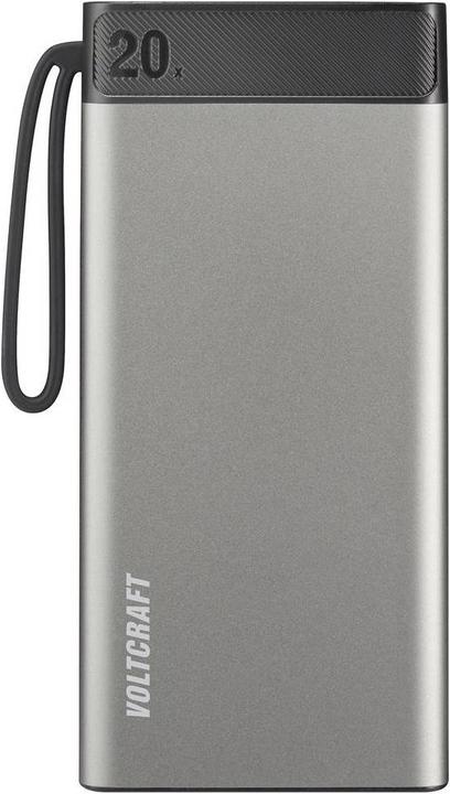 Immagine prodotto Voltcraft PB-20-PD3.0 Powerbank 20000 mAh Power Delivery LiPo Grigio-Nero (20000 mAh, 74 Wh)