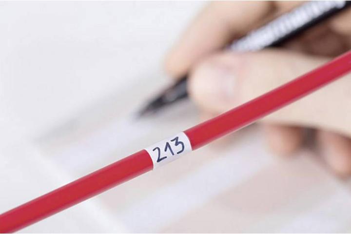 Actual product image HellermannTyton 598-50402 HSMB-C5-1402-WH-1402-CL/WH Etiketten-Kabellaminierer