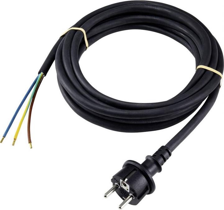 Produktbild Sygonix SY-5043462 Strom Anschlusskabel Schwarz 4.50 m (4.50 m)