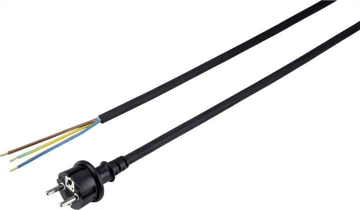 Produktbild Sygonix SY-5043462 Strom Anschlusskabel Schwarz 4.50 m (4.50 m)