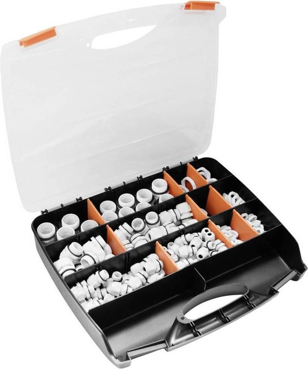 Image du produit Quadrios 2102CA116 Assortiment de presse-étoupes PA66 Blanc 224 pcs.