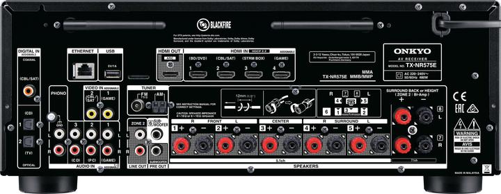Actual product image Onkyo Tx-Nr575e (7.2 channels, MW, FM)