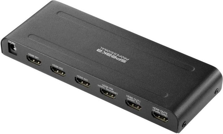 Actual product image SpeaKa Professional SP-HDA-550 4 Port HDMI Switch ARC (Audio Return Channel) 409