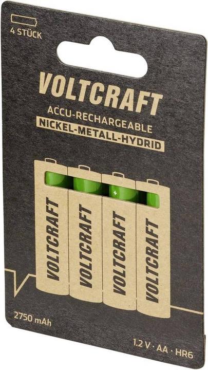 Actual product image Voltcraft IPC-3 + HR03 SE + HR6 SE Round cell charger LiIon, NiCd, NiMH 10440, 14500, 16340, 16650, 17355 (1 pcs., 10440, 14500, 16340, 16650, 17355, 17500, 17670, 18490, 18500, 18650, 22650, 26500, 26650, A, Sub-C, RCR123A, AA, AAA, 2750 mAh, Battery + charger)