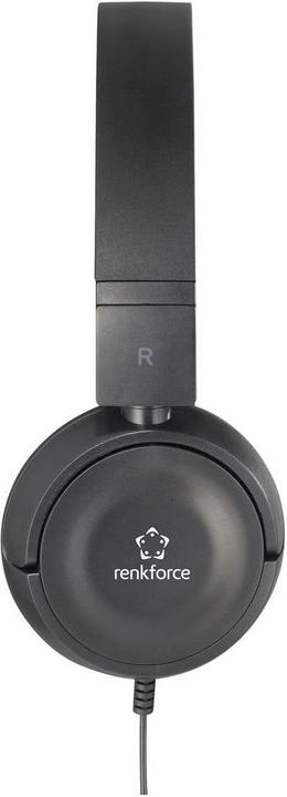 Immagine prodotto Renkforce RF-HS-130 Cuffie On Ear Stereo a filo con archetto nero (Cablato)