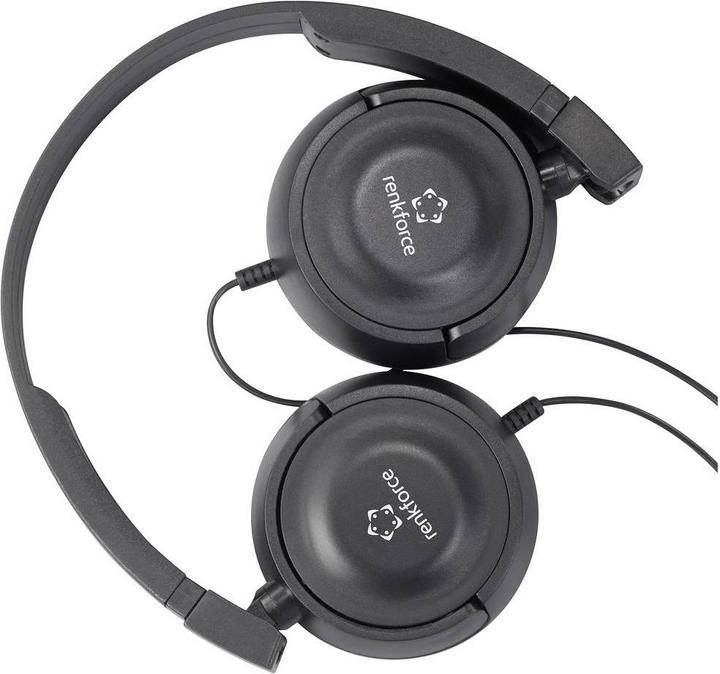 Immagine prodotto Renkforce RF-HS-130 Cuffie On Ear Stereo a filo con archetto nero (Cablato)