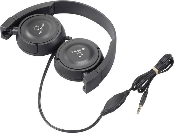 Immagine prodotto Renkforce RF-HS-130 Cuffie On Ear Stereo a filo con archetto nero (Cablato)
