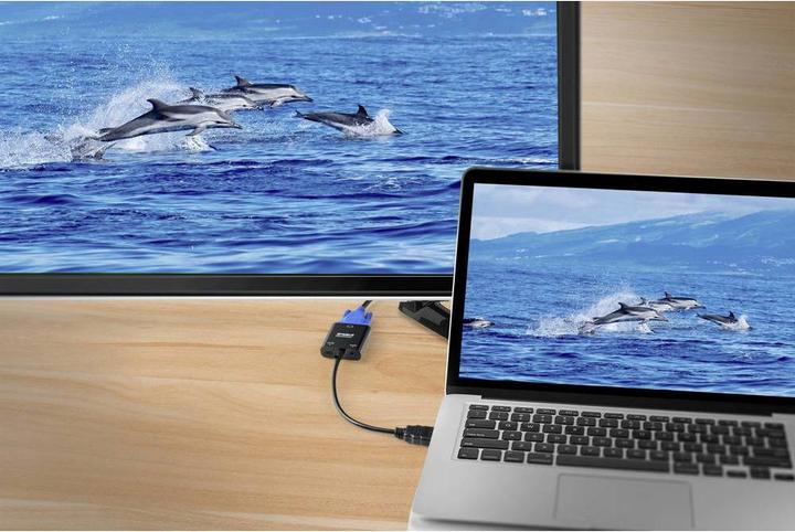 Actual product image SpeaKa Professional SP-10352148 HDMI adapter (1x (VGA, HDMI, 15 cm)