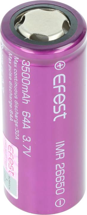 Produktbild Efest Akku Purple IMR26650 High Drain ungeschützt (1 Stk., 26650, 3500 mAh)