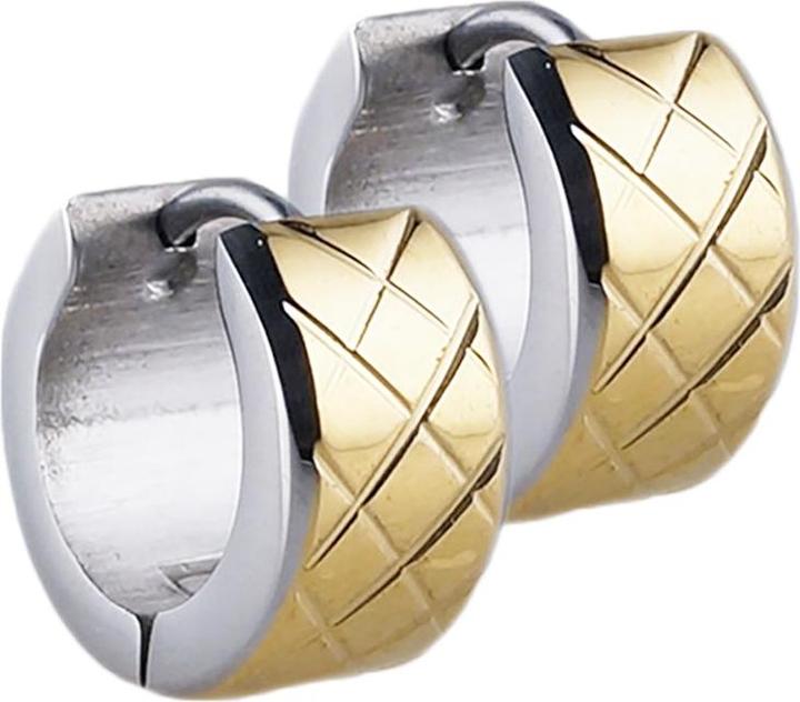 Image du produit Star Piercing Boucle d'oreille à clapet argenté et doré (sans laiton, Acier chirurgical 316L)