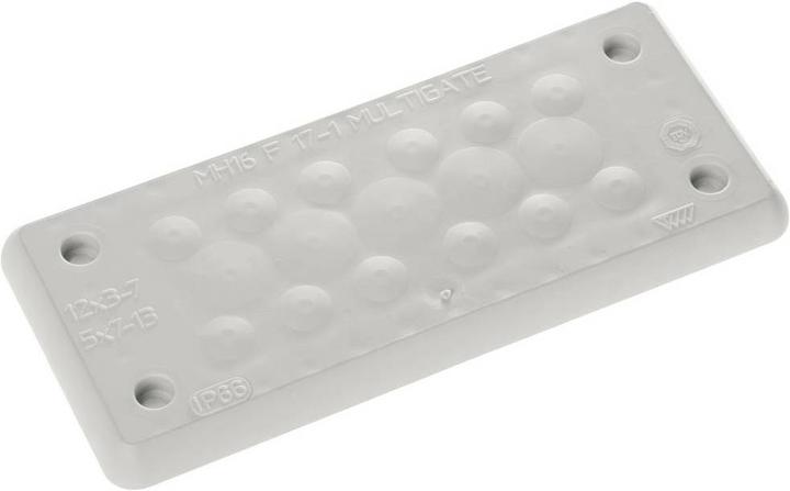 Immagine prodotto Trelleborg MH-16 F 17-1 GRIGIO CHIARO UL94 V-0 IP65 TPE Boccola a vite piastra (Foro cavo, 12.70 cm)