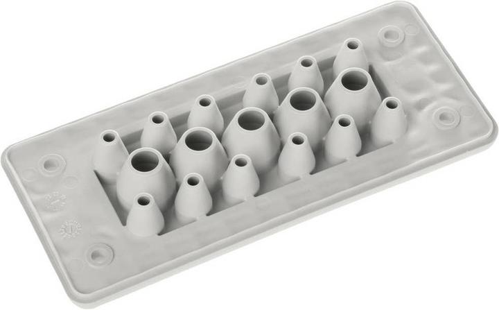 Immagine prodotto Trelleborg MH-16 F 17-1 GRIGIO CHIARO UL94 V-0 IP65 TPE Boccola a vite piastra (Foro cavo, 12.70 cm)