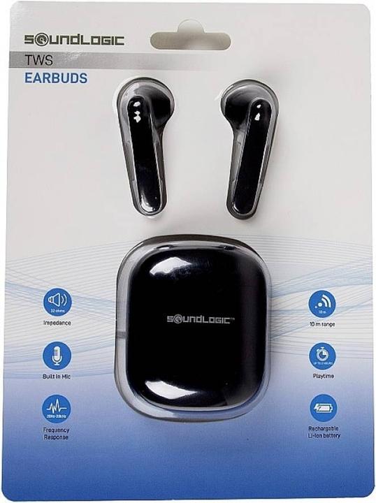 Produktbild Soundlogic TWS Earbuds In Ear Kopfhörer Bluetooth® Schwarz (Kabellos)