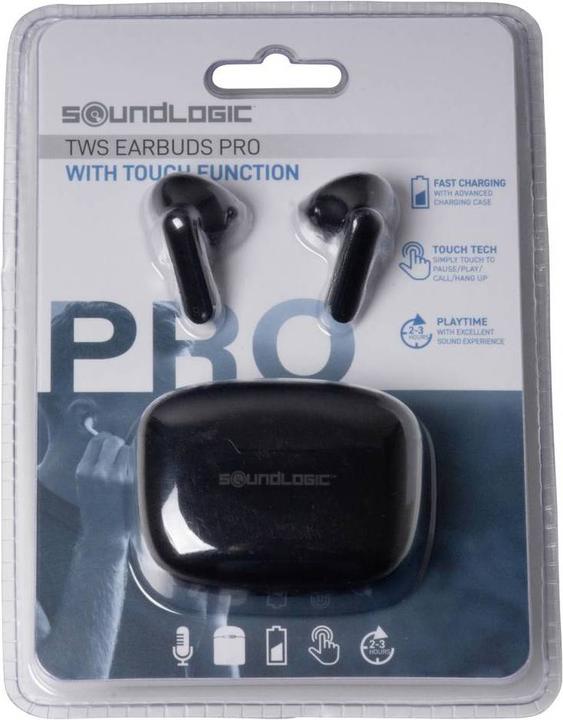 Image du produit Soundlogic touch Écouteurs intra-auriculaires Bluetooth® Noir (Sans fil)