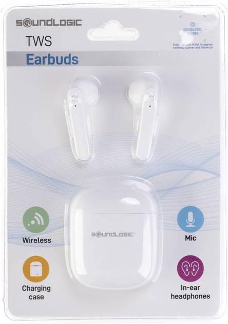 Produktbild Soundlogic TWS Earbuds In Ear Kopfhörer Bluetooth® Weiss (Kabellos)