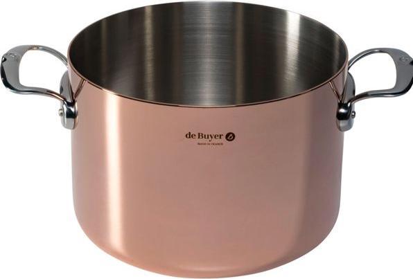 Productafbeelding de Buyer Prima Matera Kookpot Inductie, met Deksel (24 cm, Steelpan, Koper, Roestvrij staal)