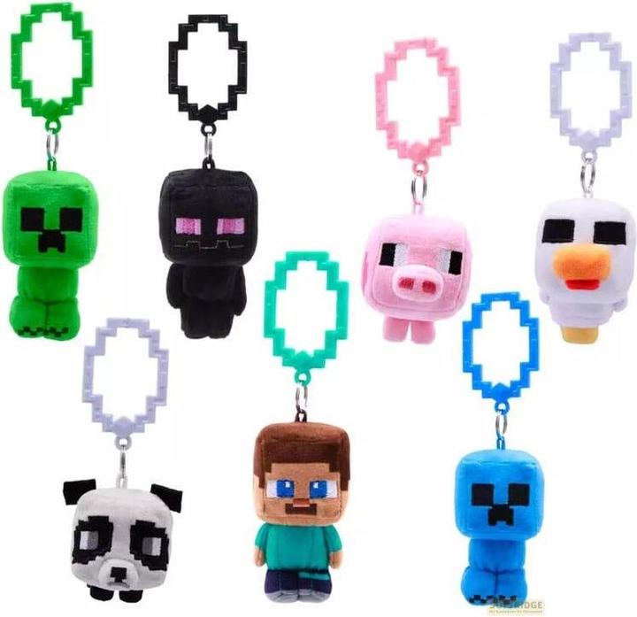 Minecraft Plüschanhänger, 9 cm