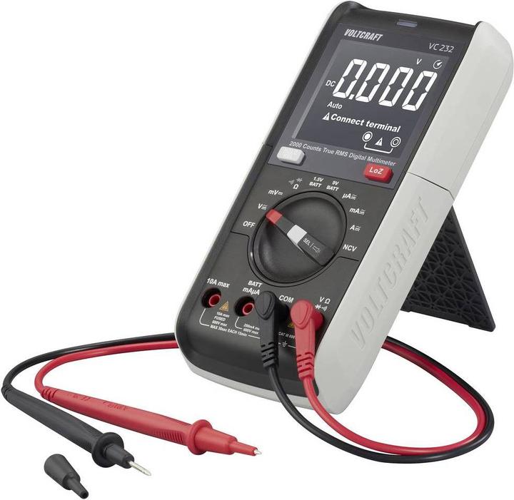 Immagine prodotto Voltcraft VC232 Multimetro portatile digitale CAT III 600 V Display (conteggi): 2000 (CAT III 600V)
