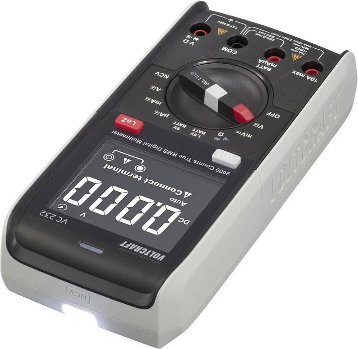 Immagine prodotto Voltcraft VC232 Multimetro portatile digitale CAT III 600 V Display (conteggi): 2000 (CAT III 600V)