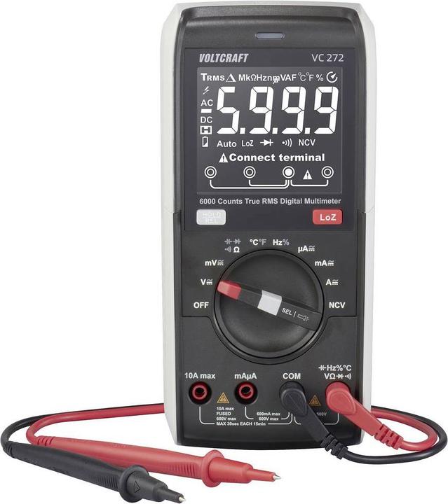 Voltcraft VC272 Hand-Multimeter digital CAT III 600 V Anzeige (Counts): 6000 (CAT III 600V)