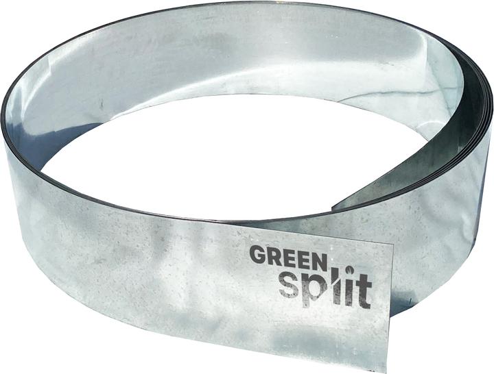 Immagine prodotto Green Split Striscia di bordatura in metallo alluminio/zinco 25 cm x 10 metri (1000 cm)