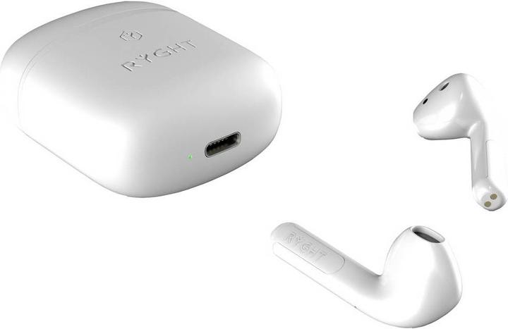 Immagine prodotto Ryght WAYS2 Auricolare In Ear Bluetooth® Stereo Bianco Indicatore di carica della batteria, auricolare (25 h, Senza fili)