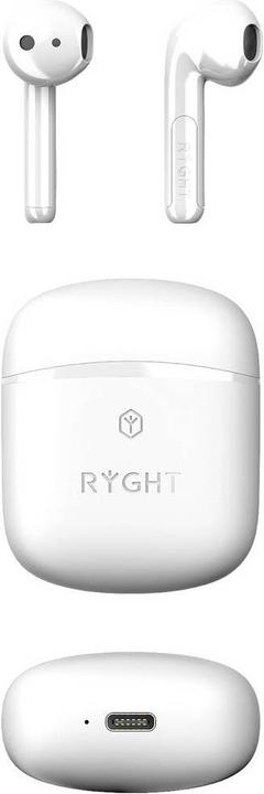 Immagine prodotto Ryght WAYS2 Auricolare In Ear Bluetooth® Stereo Bianco Indicatore di carica della batteria, auricolare (25 h, Senza fili)