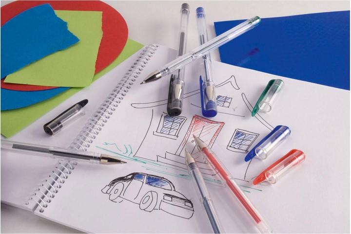 Actual product image Edco Gel pens (Multicoloured, 12 x)