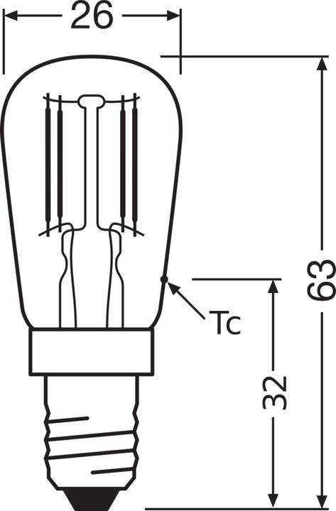 Produktbild Osram LED-Lampe (E14, 1 W, 70 lm, 1 x, G)