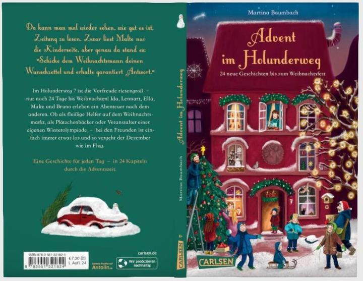 Image du produit L'Avent sur le chemin du sureau - 24 nouvelles histoires jusqu'à Noël (Martina Baumbach, Verena Körting, Allemand)