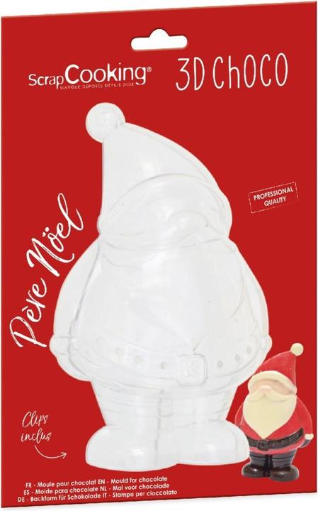 Actual product image ScrapCooking 3D Chocolate Mould, Father Christmas