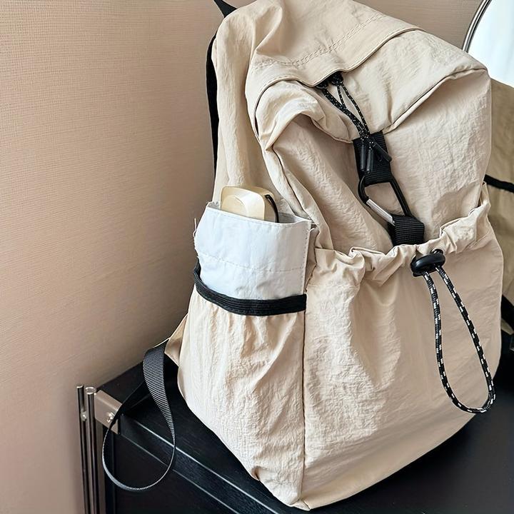 Produktbild Only-Bags.Store Verstellbarer Riemen Freizeitrucksack, leichte Reisetasche mit mehreren Seitentaschen, einfaches