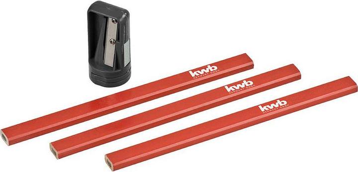 Productafbeelding kwb Timmermanspotloden met slijper, 4 stuks. (4 x)